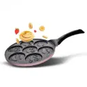 Food Appeal Black Marble Pancake Pan 26 cm 7 smiley circles