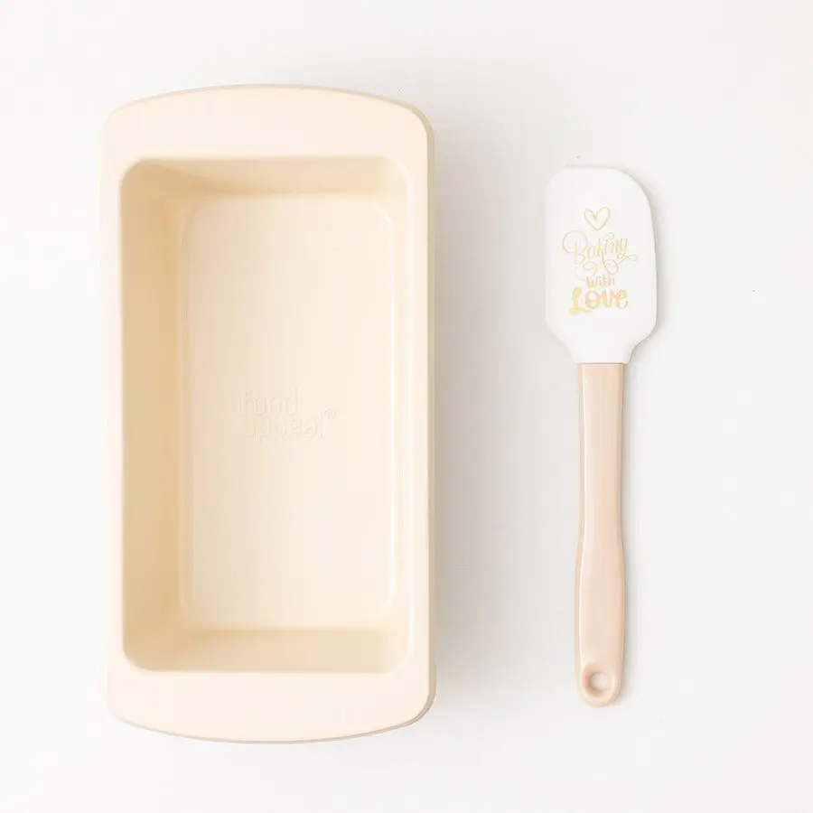 Food Appeal Baking Set - English Cake Pan 29.5x15x7.7 cm + Cream Spatula
