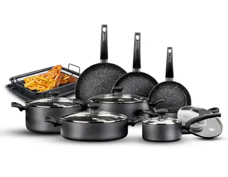Food Appeal Everyday Plus Cookware Set 14 Pcs Casserole 20/24/28 Sot 28/Pan 20/24/28/Saucepan 16/ Krisper