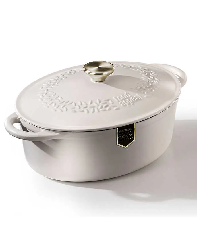Food Appeal Heritage Cast Iron Oval 6.3L Cream