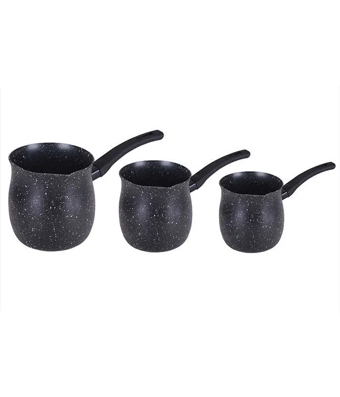 Food Appeal Coffee Pot Set 3 Pcs 0.5/0.9/1.3L Black