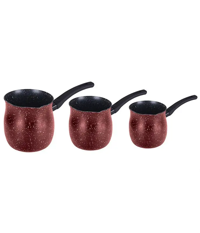 Food Appeal Coffee Pot Set 3 Pcs 0.5/0.9/1.3L Brown