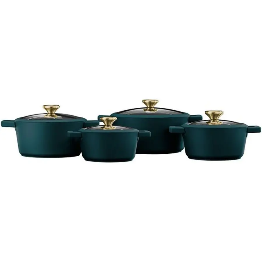 Food Appeal Blackberry Galaxy Casserole Set 8 Pcs 16/18/20/24 Cm Turquoise