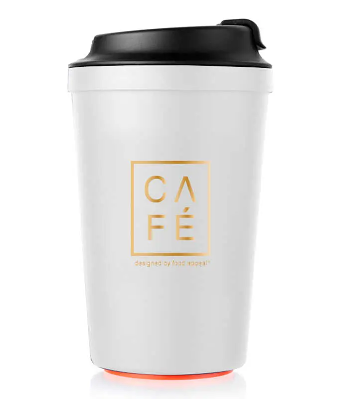 Food Appeal Thermal Cup with Vacuum base 340ml White