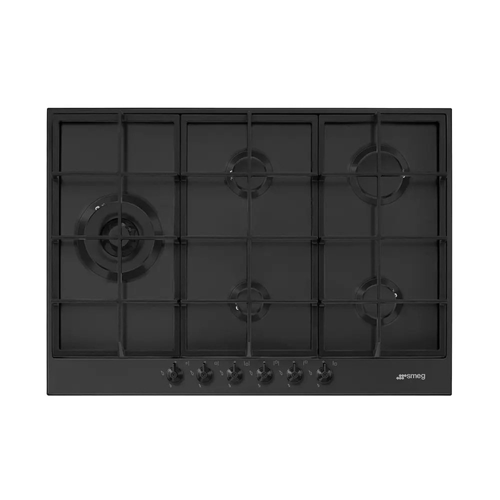 Smeg Gas Hob 70/75 Cm Classica Black PX375LMB