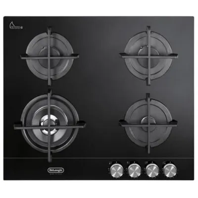 Delonghi Gas Cooktop Black Glass 60 cm NSL460