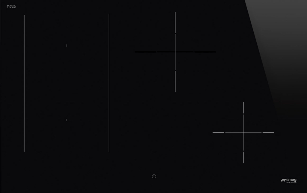 Smeg Induction Hob Classica 80 cm 1 Multizone Black SIM3844D