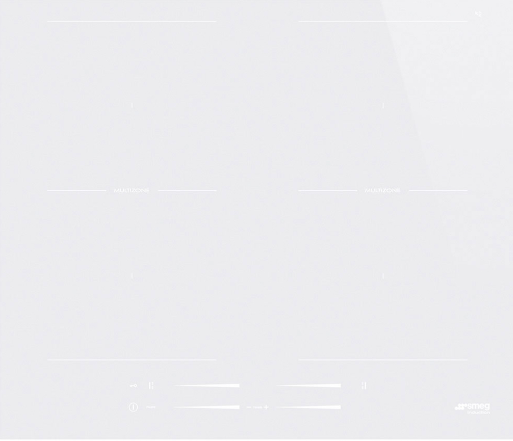 Smeg Induction Hob Universale Aesthetic SI2M7643DW White 60 cm 2 Multizone