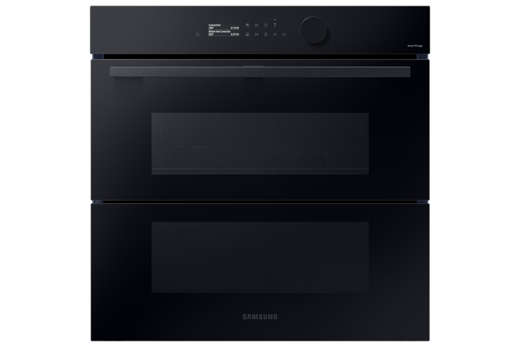 Samsung Oven Dual Cook NV7B5755SAK/U1 76L Capacity, 3650W  6 Power Levels, Dual Cook Flex, Wi-Fi Connectivity, Air Fry, Steam Pyrolytic  Cleaning