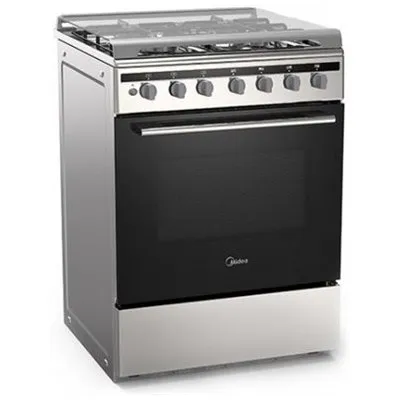 Midea Cooker Free Standing 60 cm Silver Black 24DMS4G113
