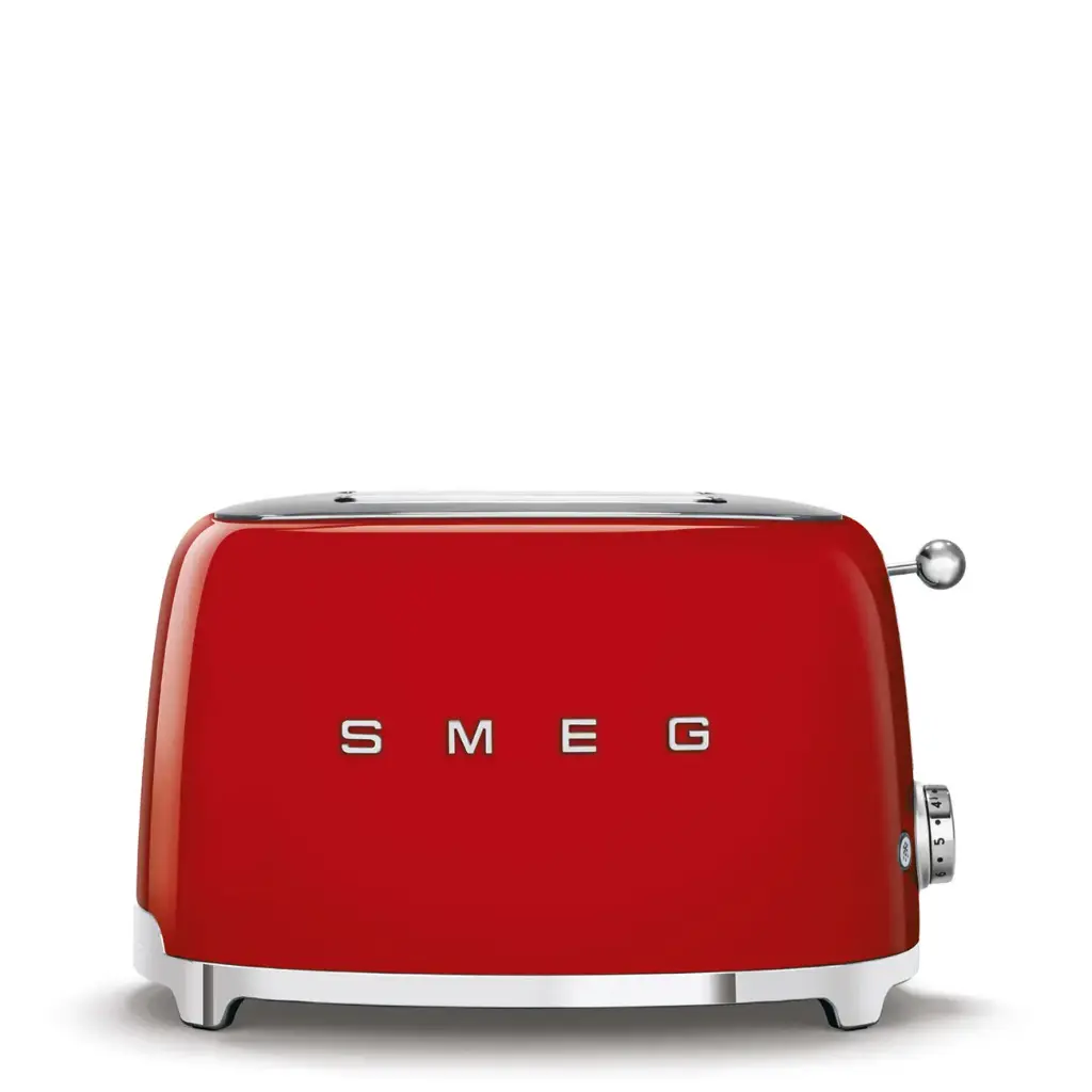 Smeg Toaster 2 Slice Red TSF01RDEU