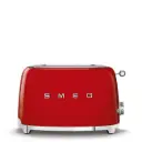 Smeg Red Glossy toaster 2‑slice, 2‑slot toaster 50's Style aesthetic TSF01RDEU