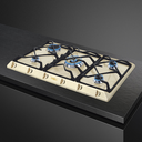 Smeg Gas Hob 90 cm Coloniale aesthetic Cream SRV896POGH