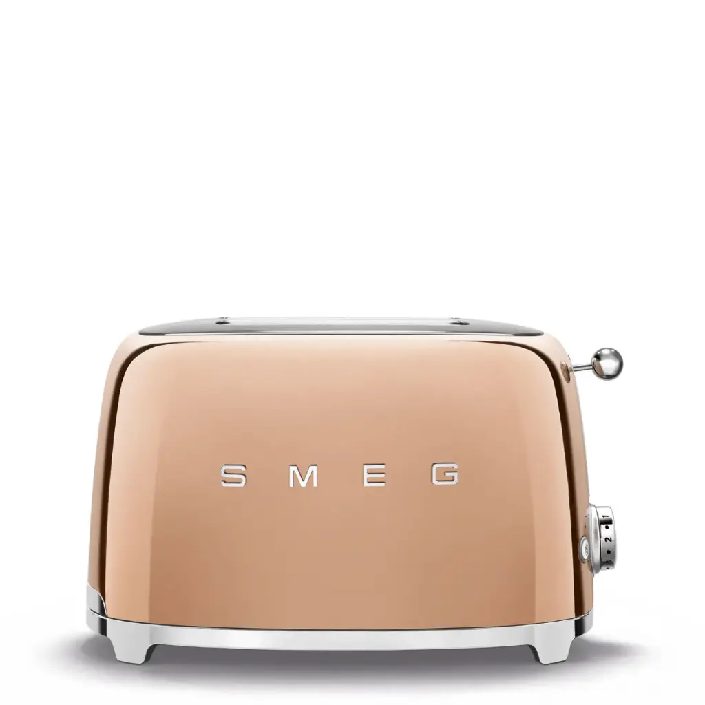 Smeg Toaster 2 Slice Rose Gold TSF01RGEU