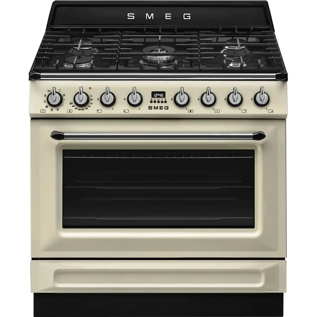 Smeg Cooker with Gas Hob Cream TR90