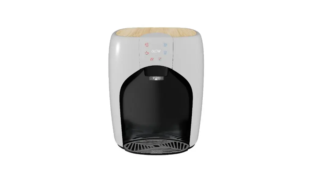 Glow Water Cooler Mini Bar Touch White