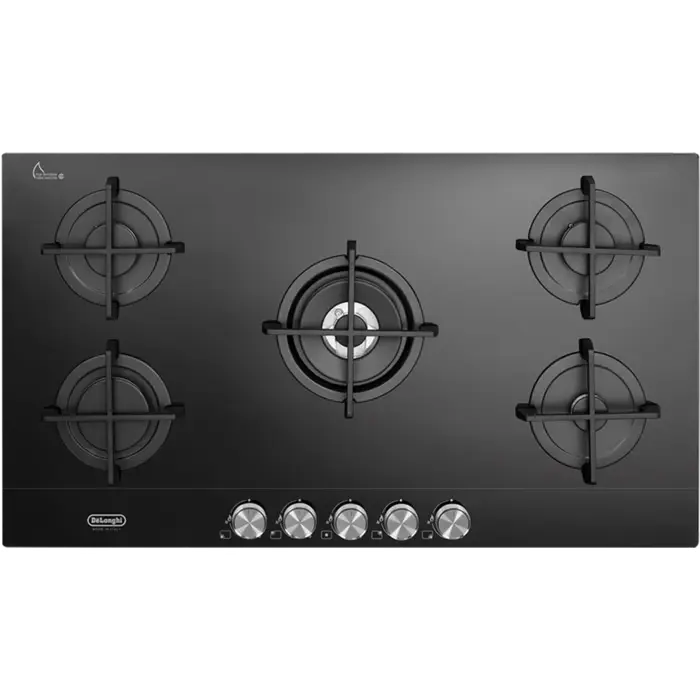 Delonghi Gas Cooktop Black Glass 90 cm DGH4190GN