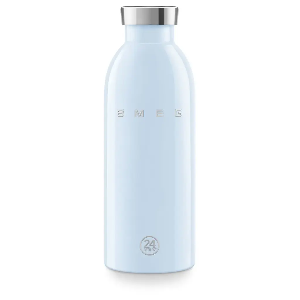 Clima Bottle 500 ml | SMEG x 24Bottles 50's style aesthetic Pastel Blue WBF01PB 