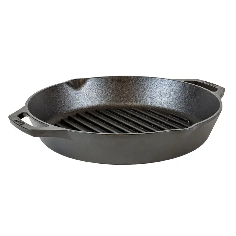 Lodge Cast Iron Striped Pan with 2 Handles 12" (30.5 cm)