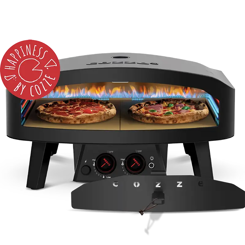 Cozze 24" BLACK EDITION Pizza Oven with Rotating Stone 