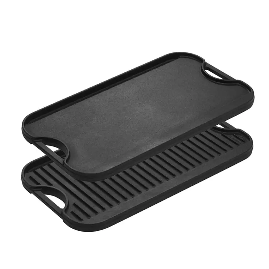 Lodge Cast Iron Pro-Grid Reversible Grill/Griddle Double-sided LPGI3