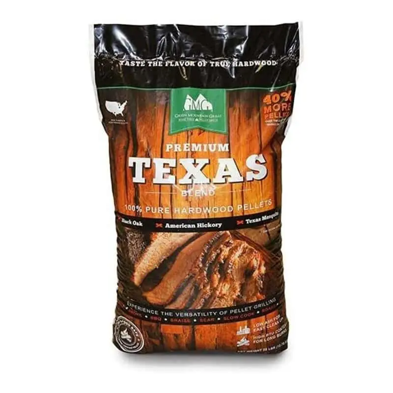 Green Mountain Grills Premium Texas Pure Hardwood Outdoor BBQ Grilling Pellets GMG-2004