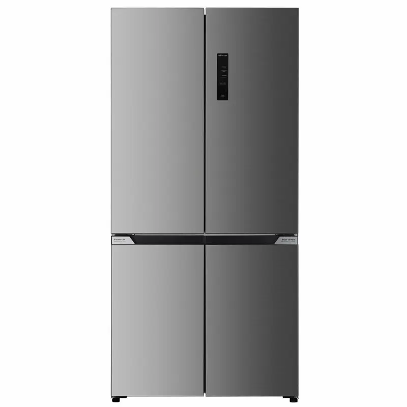White Westinghouse 4-door refrigerator, bottom freezer, stainless steel Flat 60 WFX-503 