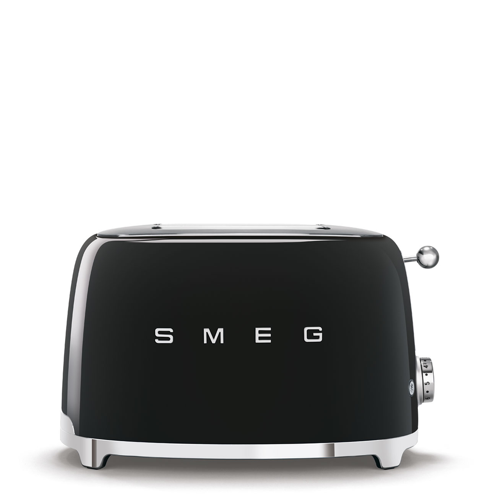 Smeg Toaster 2 Slice Black TSF01BLEU 