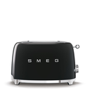 Smeg Black Glossy toaster 2‑slice, 2‑slot toaster 50's Style aesthetic TSF01BLEU