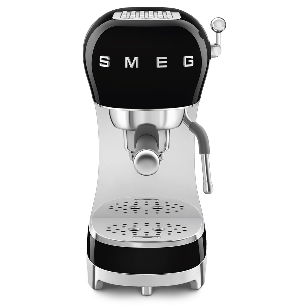 Smeg Espresso Manual Coffee Machine Black ECF02BLEU