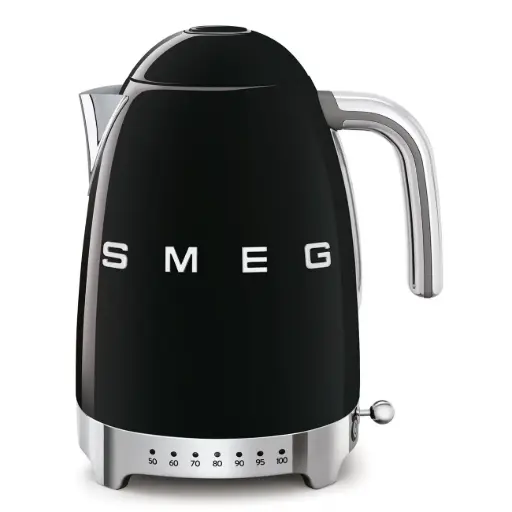 Smeg Kettle Variable temperature Black 50's Style Aesthetic KLF04BLEU