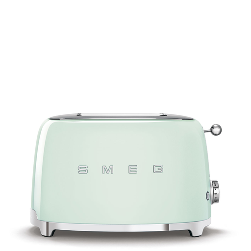 Smeg Pastel green Glossy toaster 2‑slice, 2‑slot toaster 50's Style aesthetic TSF01PGEU