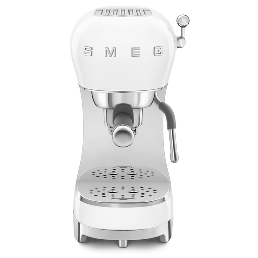 Smeg Espresso Manual Coffee Machine White ECF02WHEU