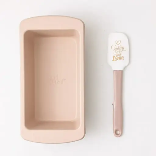 Food Appeal Baking Set - English Cake Pan 29.5x15x7.7 cm + Mocha Spatula