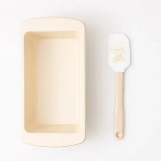 Food Appeal Baking Set - English Cake Pan 29.5x15x7.7 cm + Cream Spatula