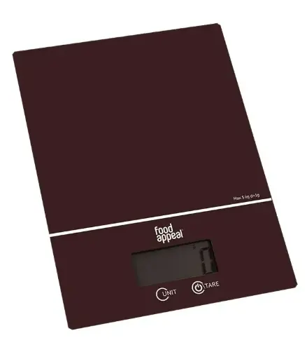 Food Appeal  Digital Kitchen Scale 5kg Macaroon Brown