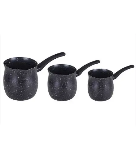 Food Appeal Coffee Pot Set 3 Pcs 0.5/0.9/1.3L Black