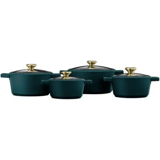 Food Appeal Blackberry Galaxy Casserole Set 8 Pcs 16/18/20/24 Cm Turquoise