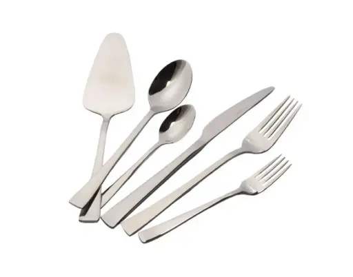 Food Appeal Crystalin Flat Silver Cutlery Set 61 Pcs