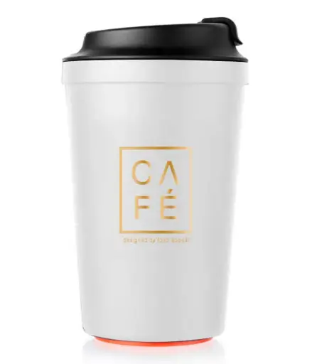 Food Appeal Thermal Cup with Vacuum base 340ml White