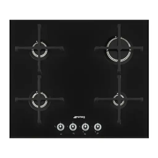 Smeg Gas Hob 60 Cm Linea Aesthetic Black PV164