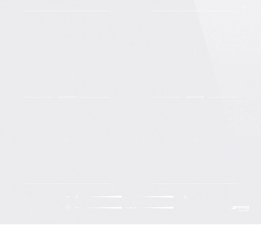 Smeg Induction Hob Universale Aesthetic SI2M7643DW White 60 cm 2 Multizone