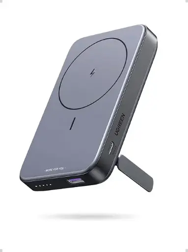 [PB206 15086] [PB206 15086] UGREEN Uno Magsafe Portable Charger, 10000mAh Magnetic Power Bank, PD 20W Wireless Battery Pack with Foldable Stand 