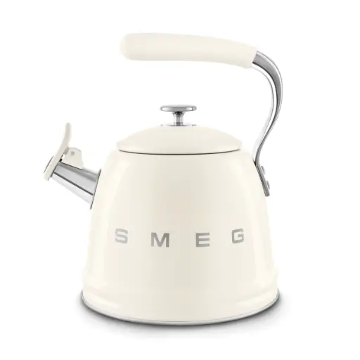 Smeg Whistling Kettle Cream 50's Style Aesthetic WKF01CR