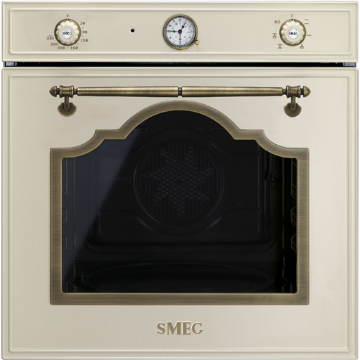 Smeg Built in Oven Fan assisted 60cm Cortina Aesthetic SF767C1PO Cream
