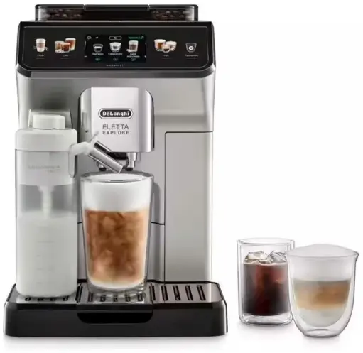 Delonghi Espresso Automatic Machine with Milk Eletta Explore ECAM450.65.S Black