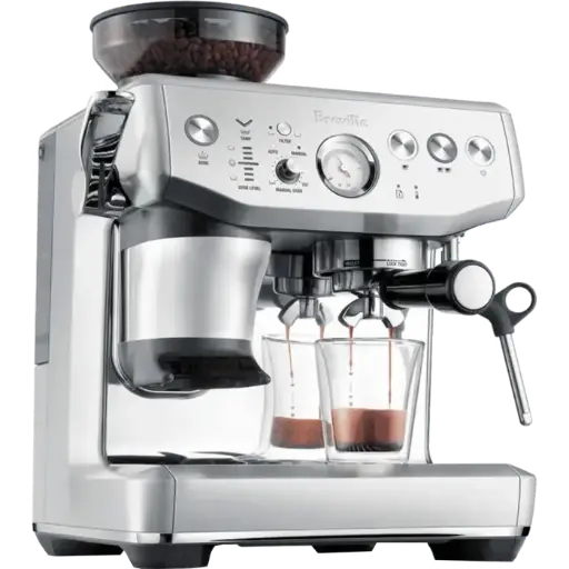 Breville Barista Express Impress BES876 Espresso Machine Silver 