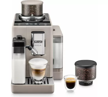 Delonghi Espresso Automatic Bean to Cup Coffee Machine with Milk Rivelia Beige EXAM440.55.BG