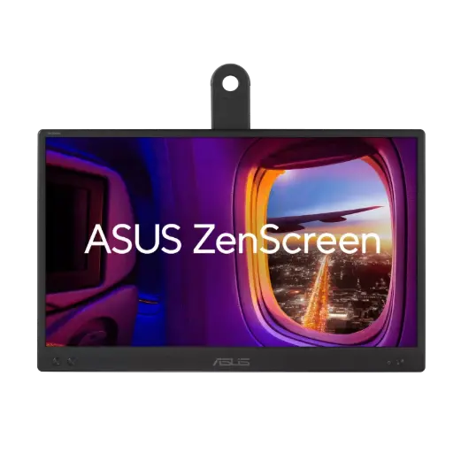 ASUS ZenScreen MB166CR Portable USB Monitor- 16 inch (15.6 inch viewable), Full HD, IPS, USB Type-C, Flicker Free, Blue Light Filter, Anti-glare surface, 360° kickstand MB166CR
