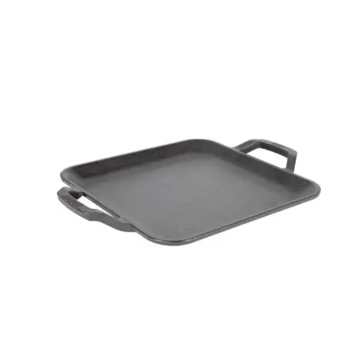 Lodge Chef Collection 11 inch Cast Iron Square   Griddle LC11SGR